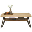 COUCHTISCH in Holz, Metall 95/65/42,6 cm  - Wildeiche/Bronzefarben, MODERN, Holz/Metall (95/65/42,6cm) - Valnatura