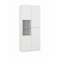 VITRINE  in Weiß  - Weiß, Design, Glas/Holzwerkstoff (79,4/187,5/40cm) - MID.YOU