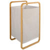 WÄSCHEKORB - Beige/Naturfarben, Design, Holz/Textil (40/70/36cm) - Ambia Home