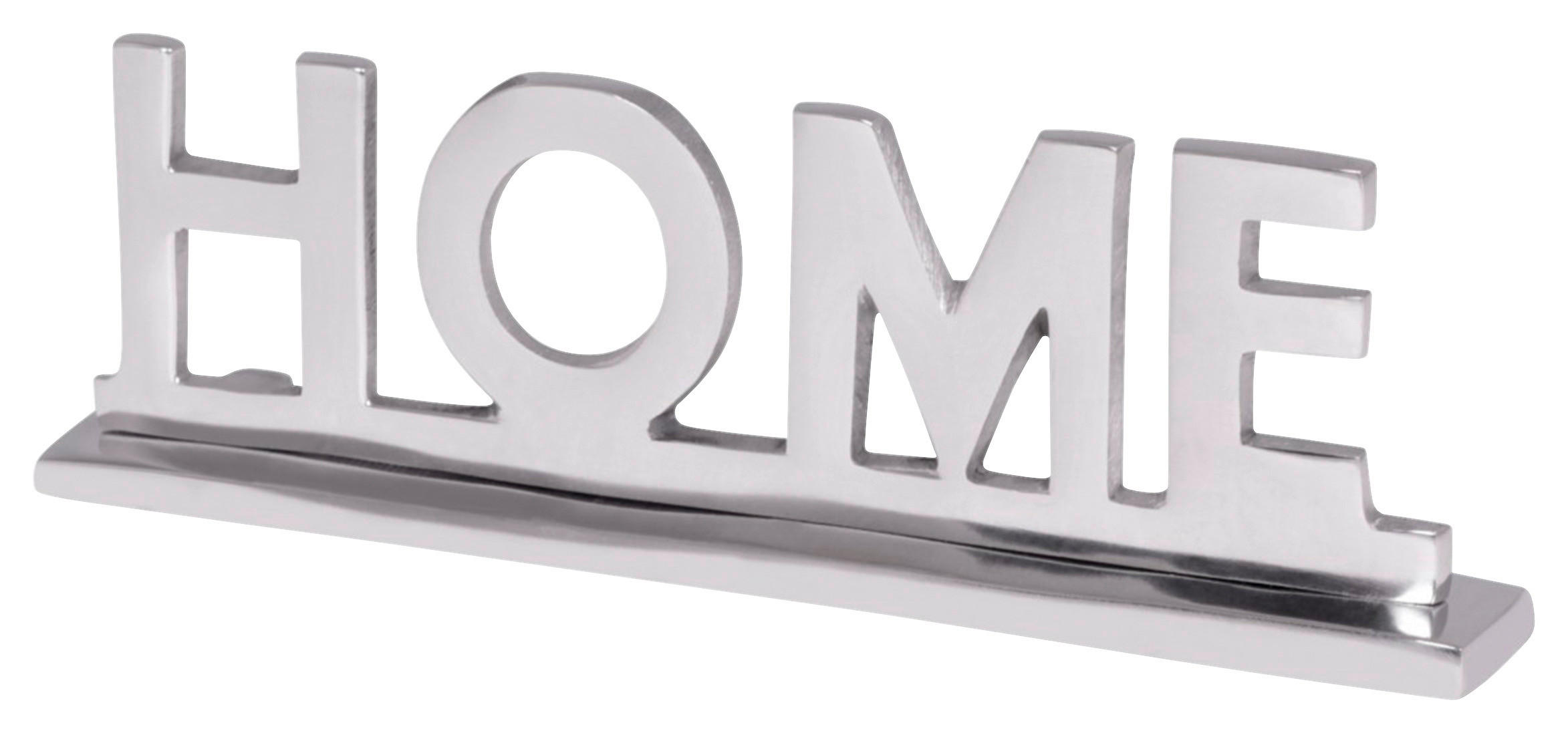 DEKOSCHRIFTZUG - Silberfarben, MODERN, Metall (22/7/3cm) - MID.YOU