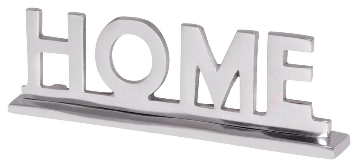 DEKOSCHRIFTZUG - Silberfarben, MODERN, Metall (22/7/3cm) - MID.YOU