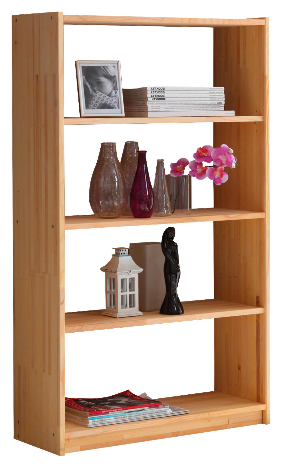 REGAL Fichte massiv Fichtefarben  - Fichtefarben, Basics, Holz (80/145/31cm) - MID.YOU