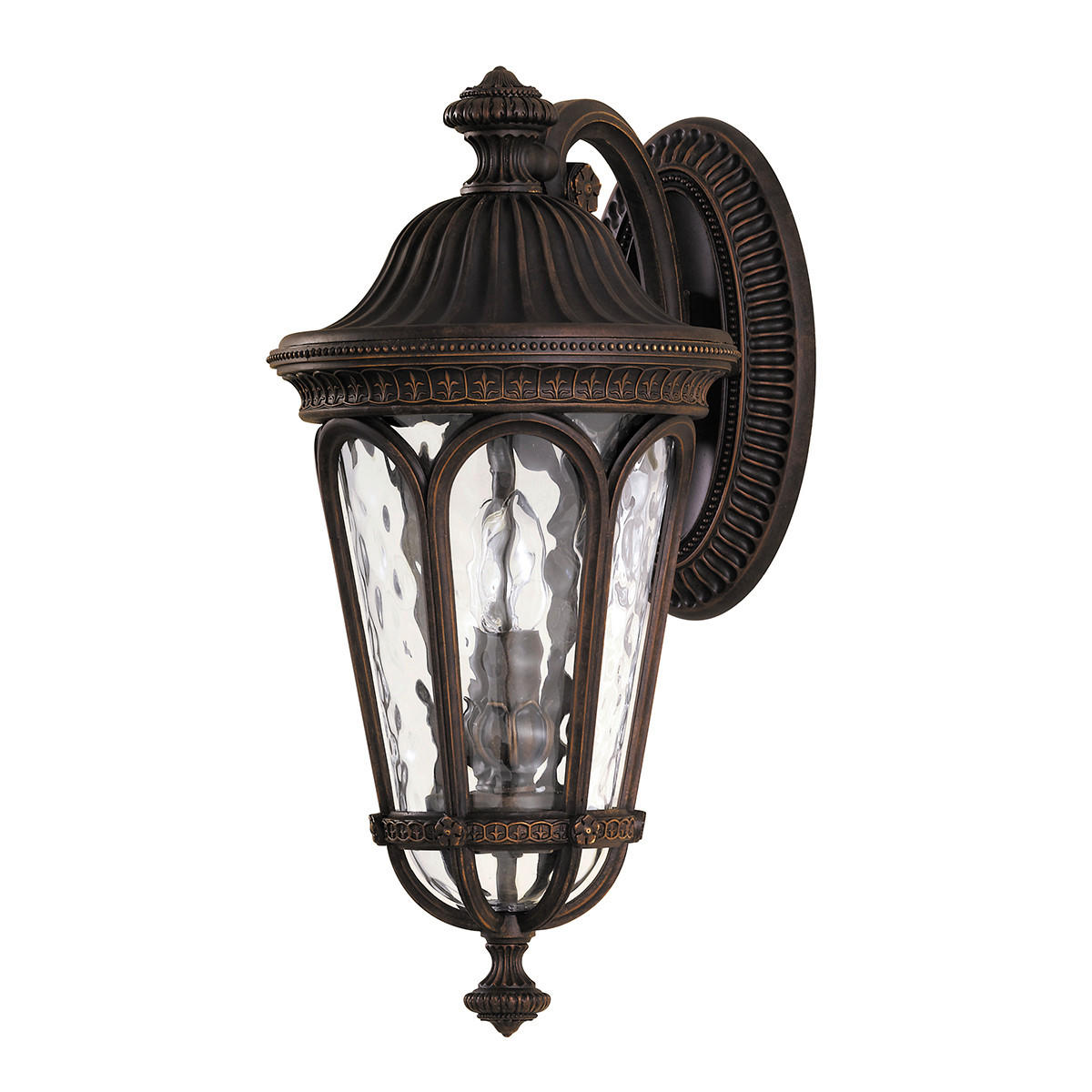 AUSSENWANDLEUCHTE - Braun, Konventionell, Glas/Metall (21,6/27,9/44,5cm) - Elstead Lighting