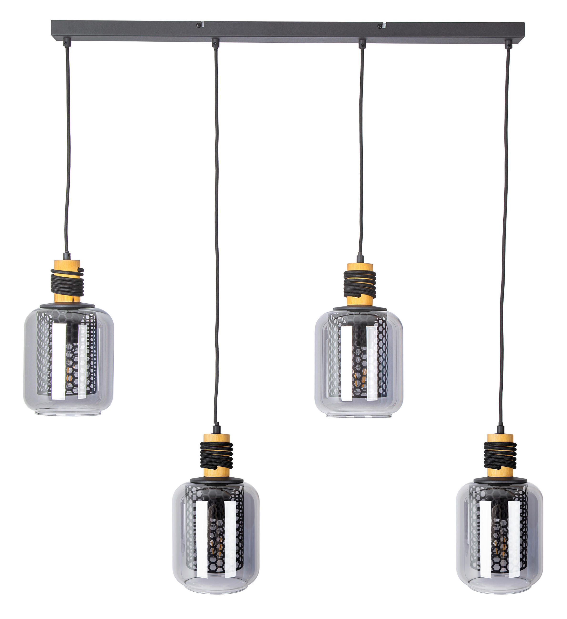 PENDELLEUCHTE 78/25/60 cm    - Grau, Design, Glas (78/25/60cm) - Globo