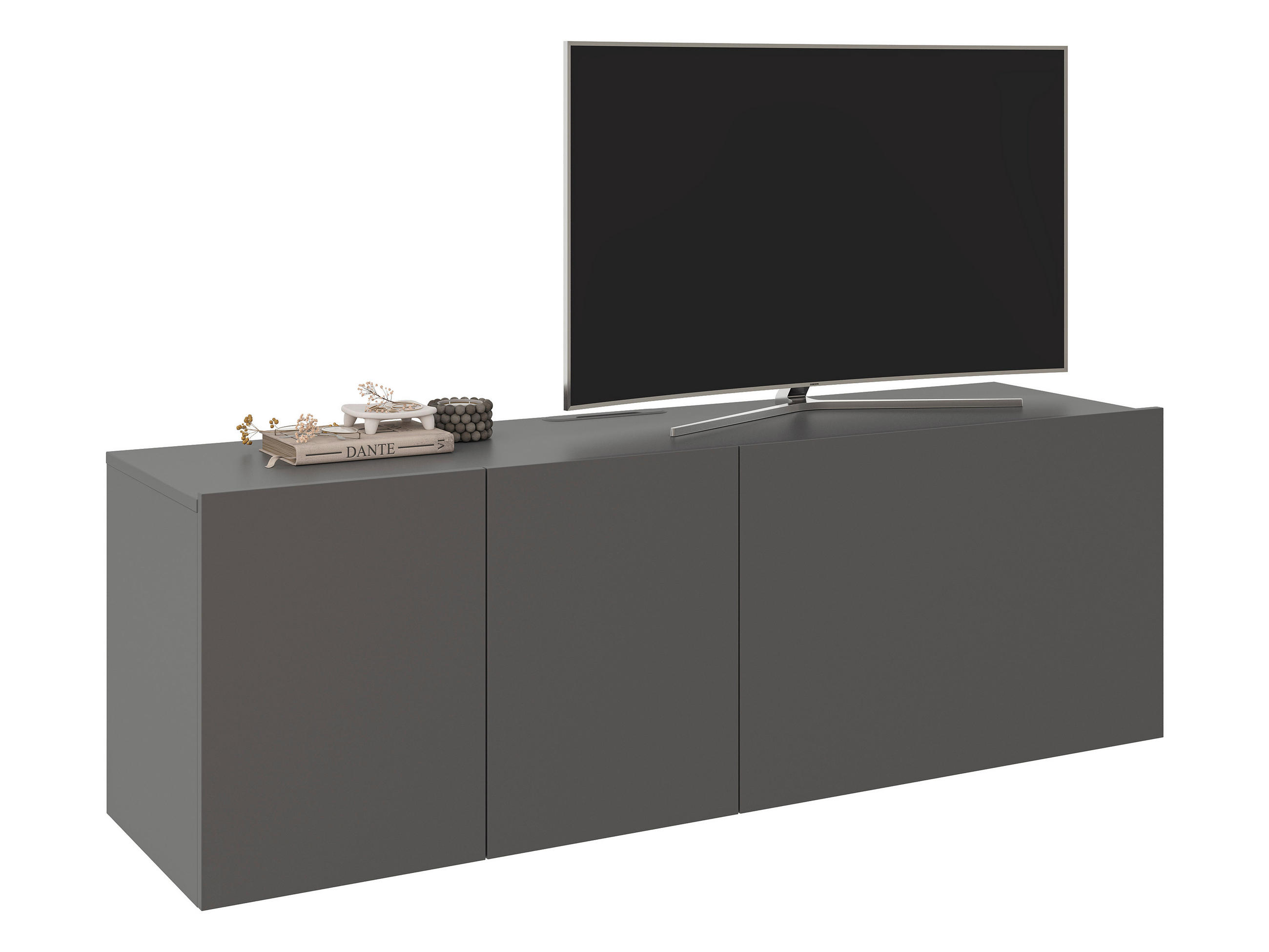 LOWBOARD  in 150/50/42 cm  - Anthrazit, Design, Holzwerkstoff (150/50/42cm) - Hom`in