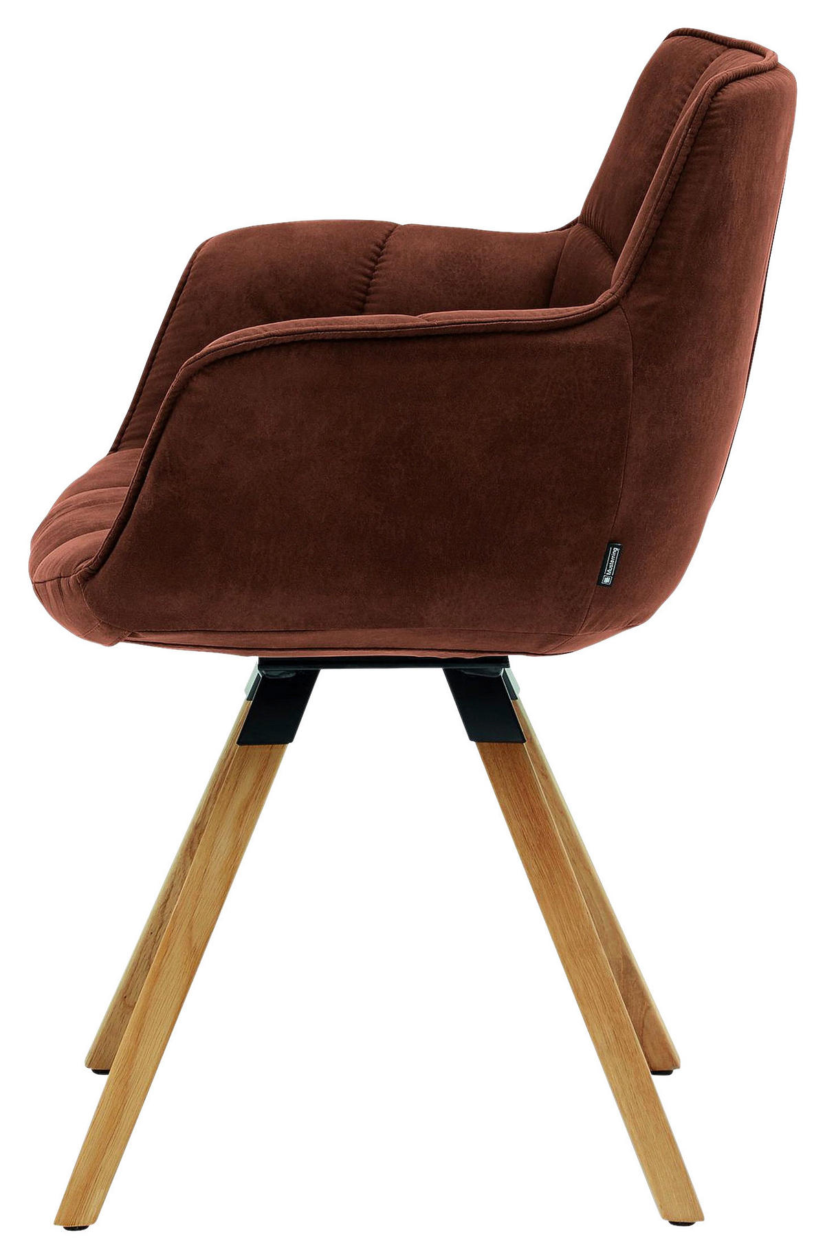 ARMLEHNSTUHL  in Mikrofaser  - Kastanienfarben/Eichefarben, KONVENTIONELL, Holz/Textil (67/85/60cm) - Musterring