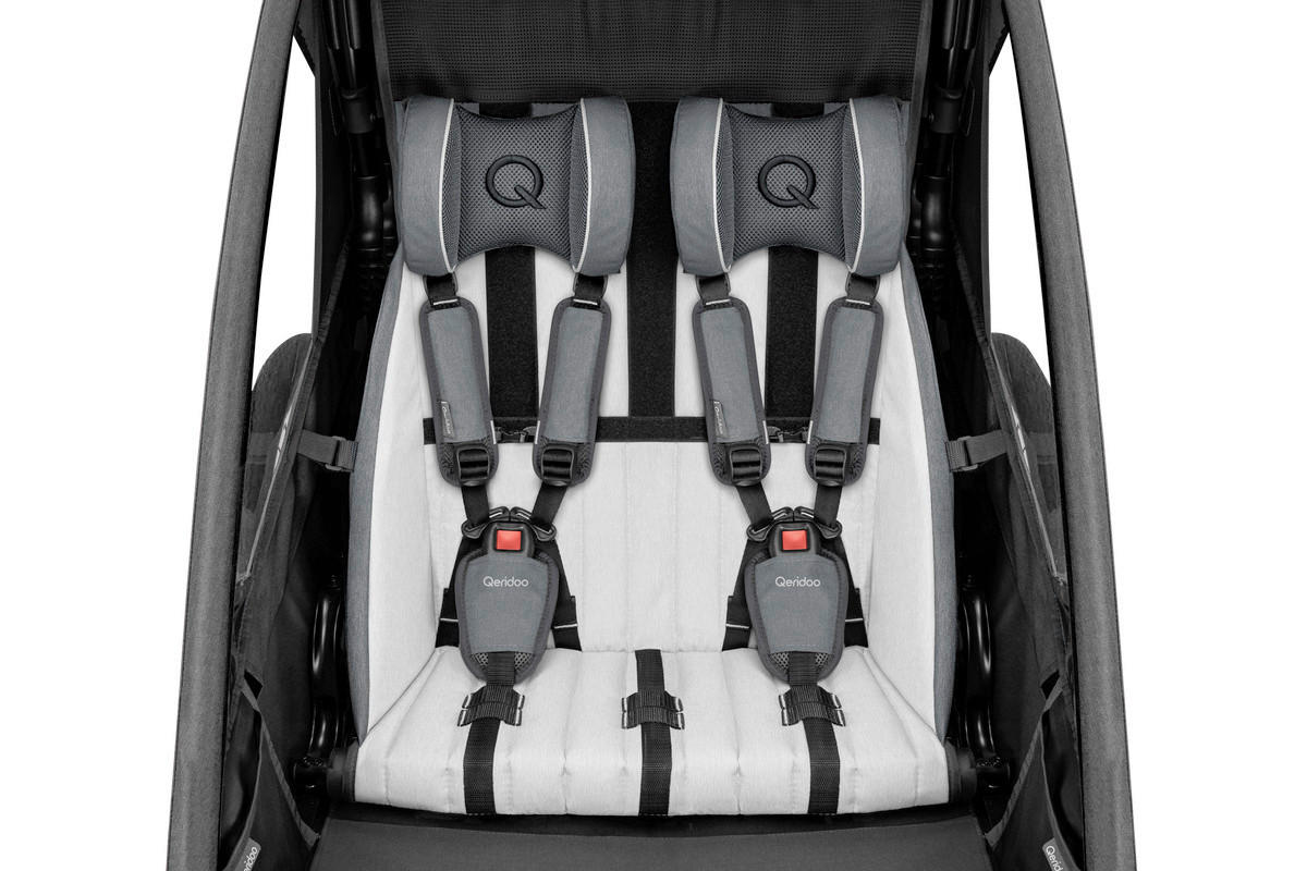 FAHRRADANHÄNGER   Sportrex 2  - Graublau/Dunkelblau, Basics, Kunststoff/Metall (112/81/106cm)