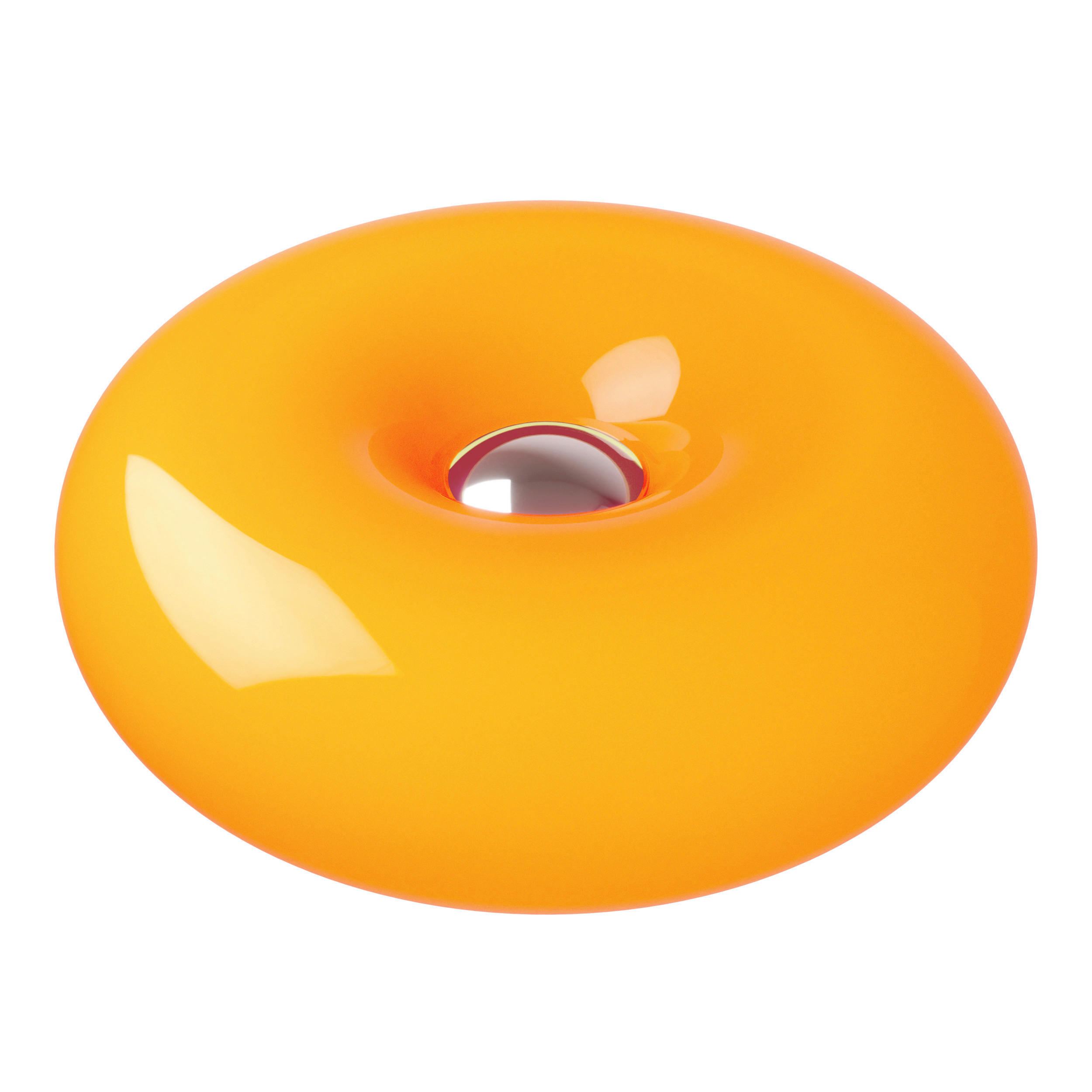 LED-TISCHLEUCHTE 30/12 cm  - Chromfarben/Orange, Design, Glas/Kunststoff (30/12cm) - Eglo