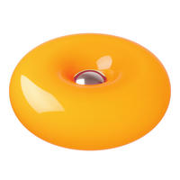 LED-TISCHLEUCHTE 30/12 cm  - Chromfarben/Orange, Design, Glas/Kunststoff (30/12cm) - Eglo