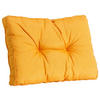 RÜCKENKISSEN  - Gelb, Basics, Textil (60/43/8cm)