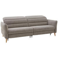 KÉTÜLÉSES KANAPÉ textil szürkésbézs  - szürkésbézs, Konventionell, textil/fa (234-262/84/112cm) - Dieter Knoll