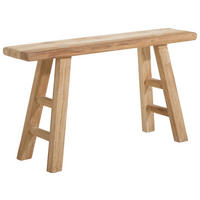HOCKERBANK 90/50/25 cm Naturfarben Recyclingholz vollmassiv  - Naturfarben, Design, Holz (90/50/25cm) - Livetastic