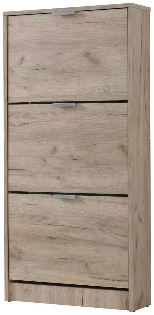BILLENŐS CIPŐSSZEKRÉNY 58/119/18 cm  - tölgyfa, Basics, faalapú anyag (58/119/18cm) - Boxxx