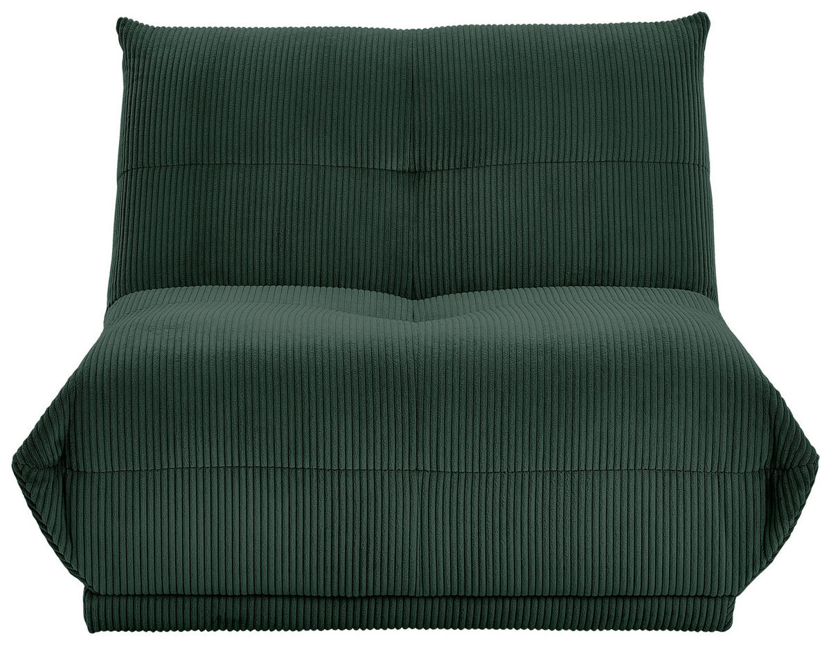 SOFAELEMENT GISELLE Cord Dunkelgrün  - Dunkelgrün, Trend, Textil (105/80/112cm) - Livetastic