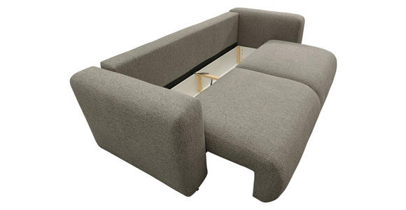 SCHLAFSOFA Flachgewebe Braun  inkl.  - Schwarz/Braun, MODERN, Kunststoff/Textil (248/94/109cm) - Carryhome