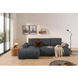 ECKSOFA  in Webstoff Dunkelgrau  - Dunkelgrau/Schwarz, KONVENTIONELL, Kunststoff/Textil (162/282cm) - Carryhome