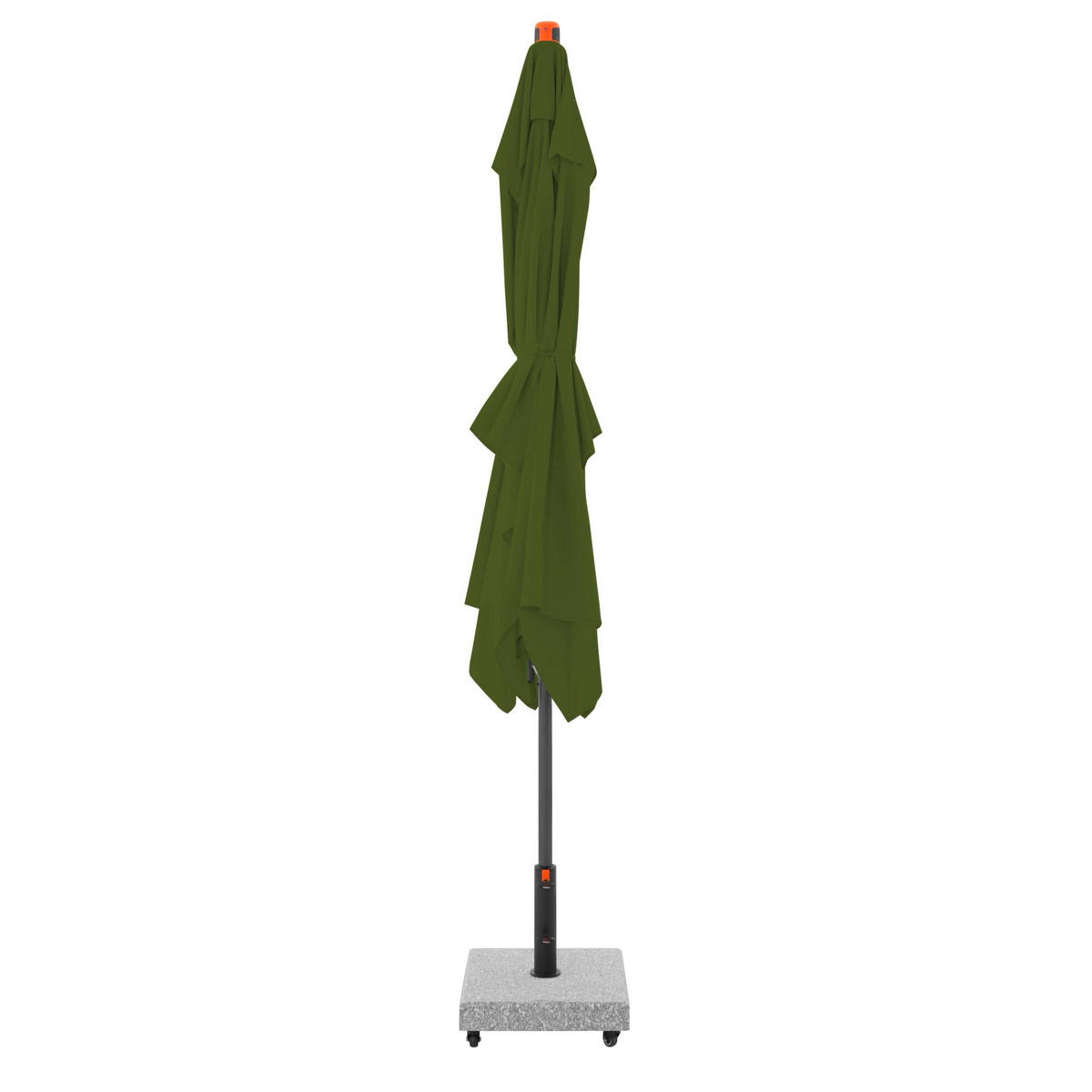 NAPERNYŐ  300/200 cm  - antracit/zöld, Basics, textil/fém (300/200cm)