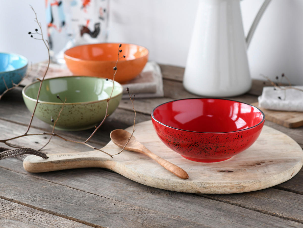 SCHÜSSELSET Nature Collection 4-teilig  - Multicolor, Design, Keramik - Creatable