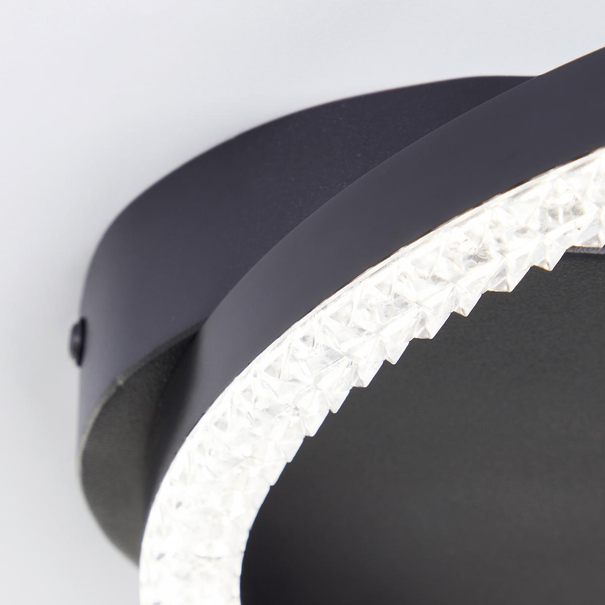 LED-DECKENLEUCHTE    31/30/5 cm  - Schwarz, Design, Kunststoff/Metall (31/30/5cm) - Brilliant