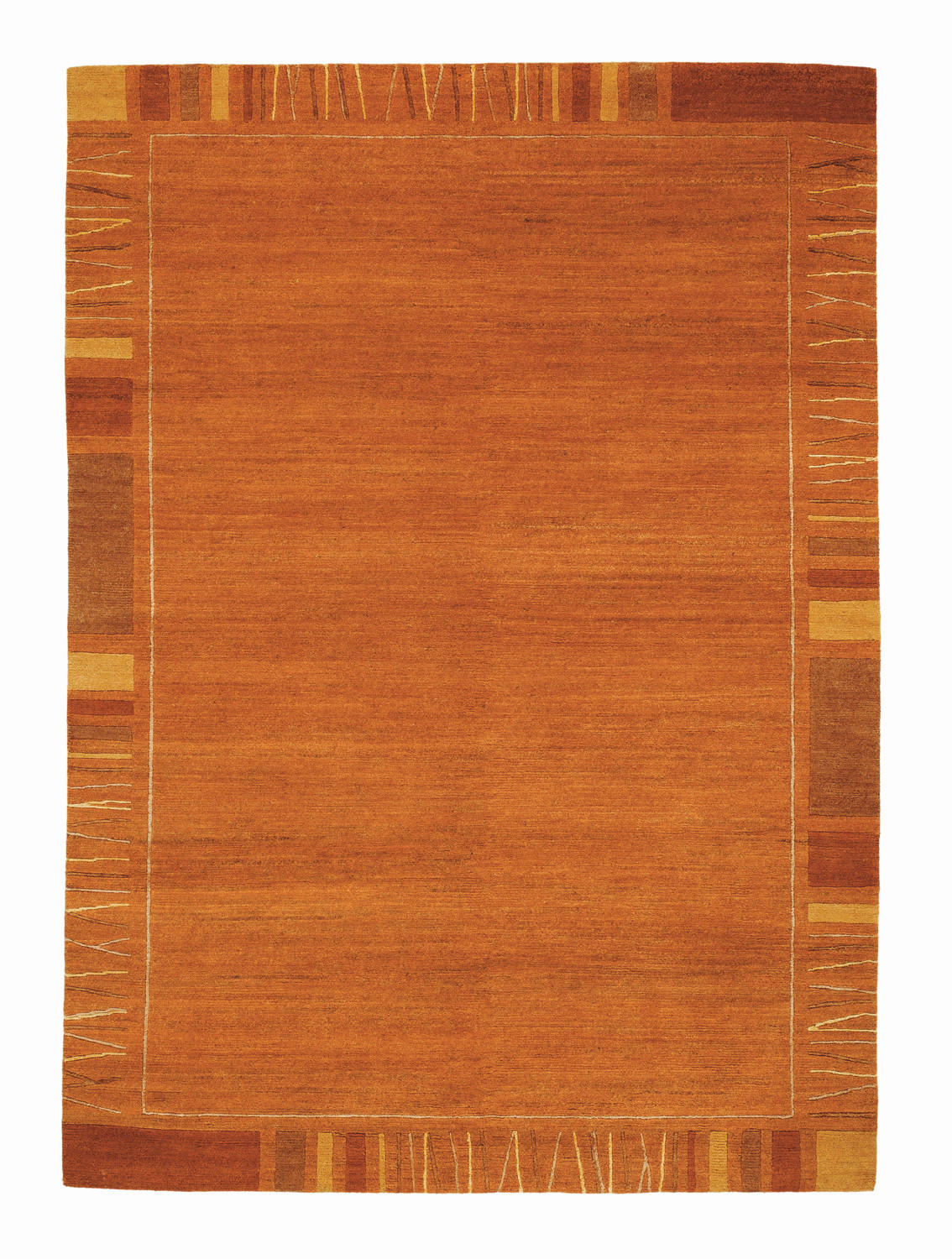 WOLLTEPPICH 200/250 cm Sena Silk Mata Kupferfarben rechteckig  - Kupferfarben, Basics, Textil (200/250cm) - Cazaris
