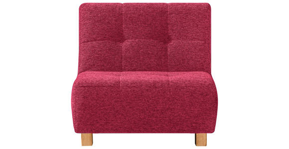 SCHLAFSESSEL Juice in Flachgewebe Rot  - Rot/Naturfarben, Design, Holz/Textil (85/92/102cm) - Novel