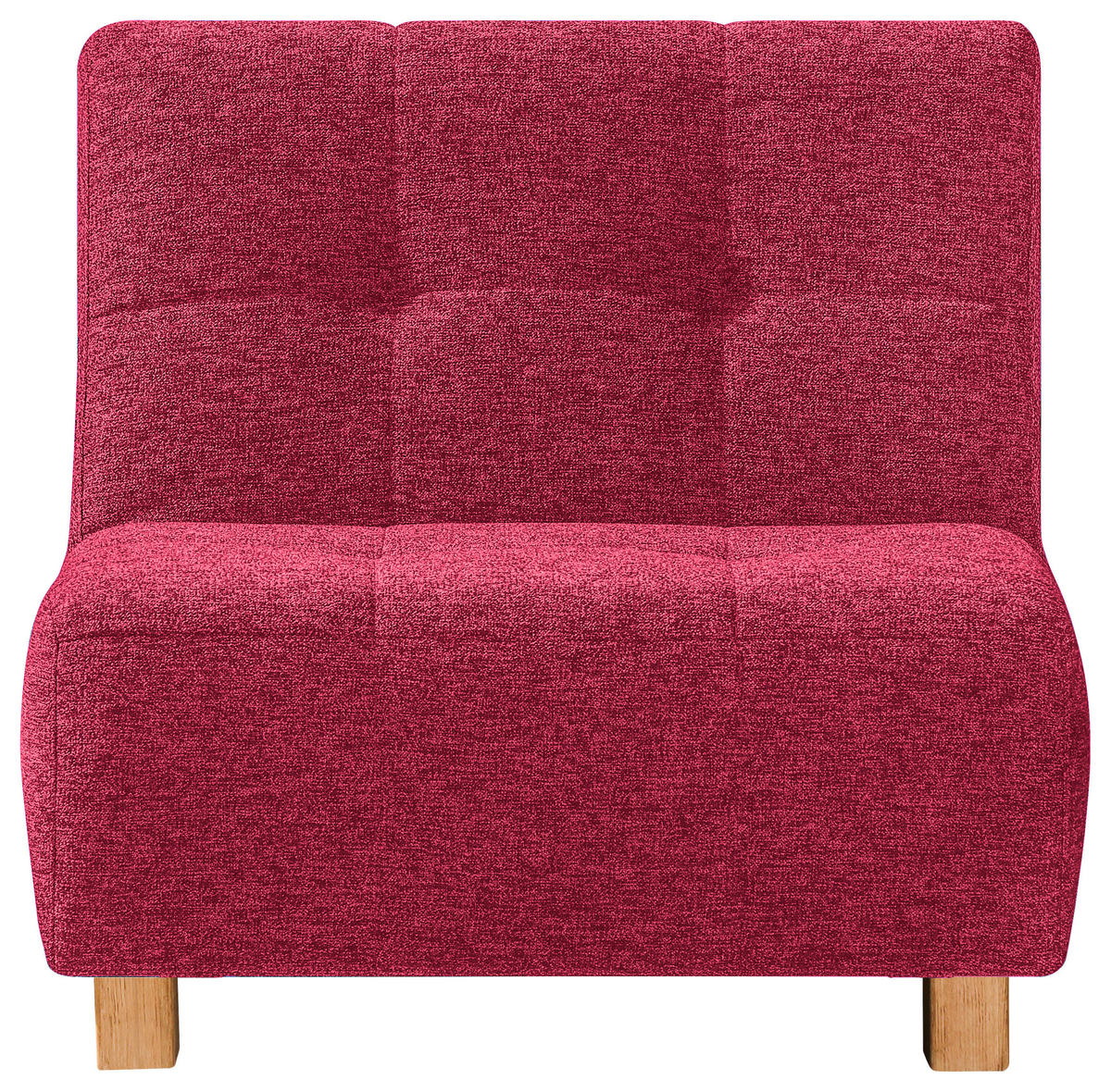 SCHLAFSESSEL Flachgewebe Rot  - Rot/Naturfarben, Design, Holz/Textil (85/92/102cm) - Novel