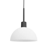 HÄNGLAMPA Vienda 20/10,5 cm  - opal/svart, Klassisk, metall/glas (20/10,5cm) - Belid
