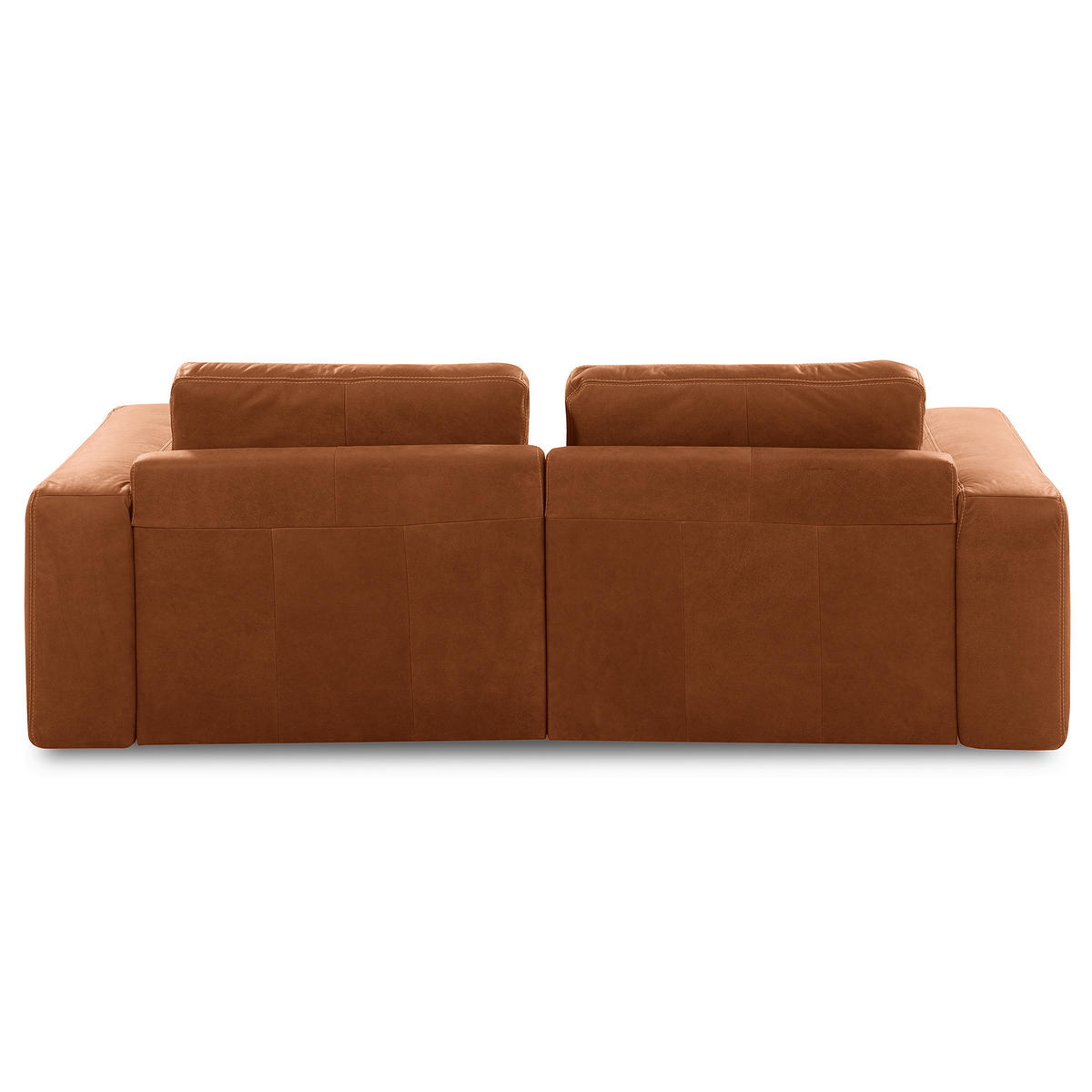 2-SITZER-SOFA  in Echtleder Karamell   - Beige/Karamell, Design, Leder/Kunststoff (240/85/123cm) - Livetastic