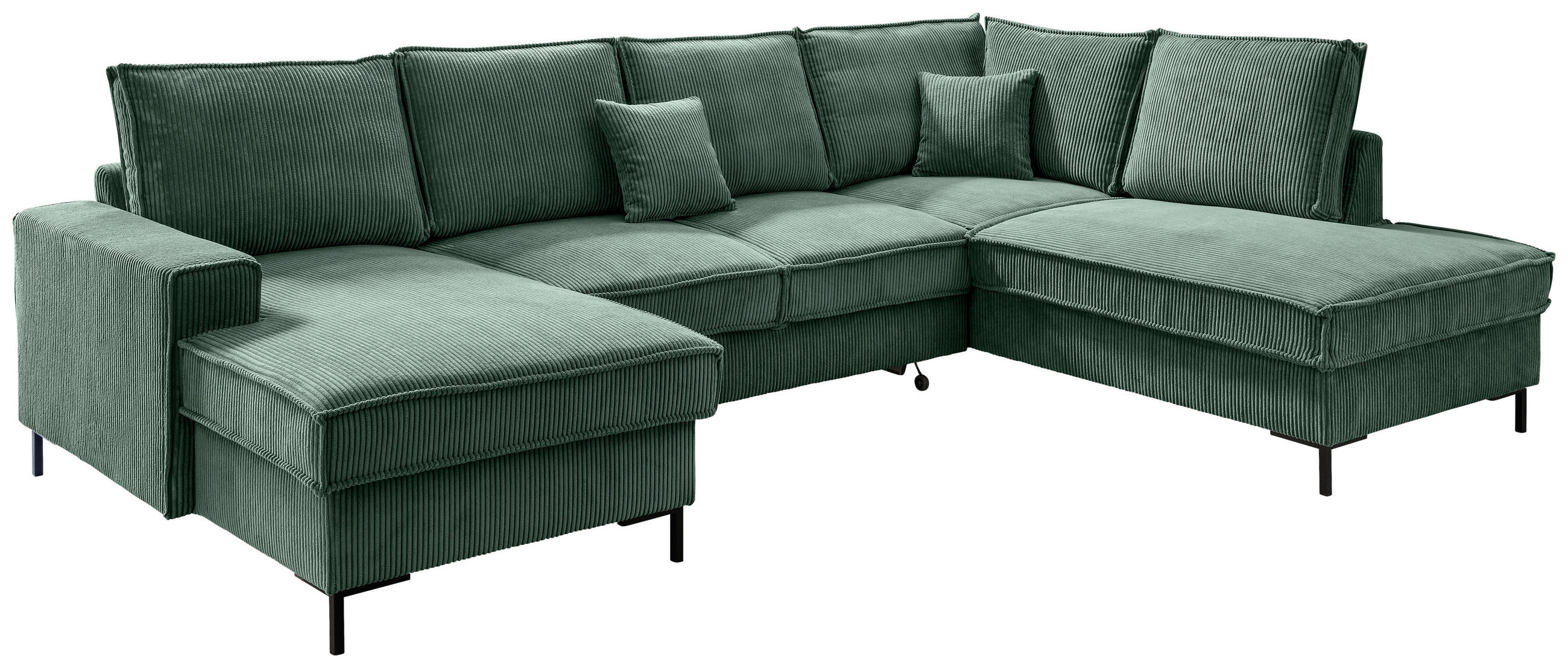 MID.YOU SEDACÍ SOUPRAVA, textil, tmavě zelená