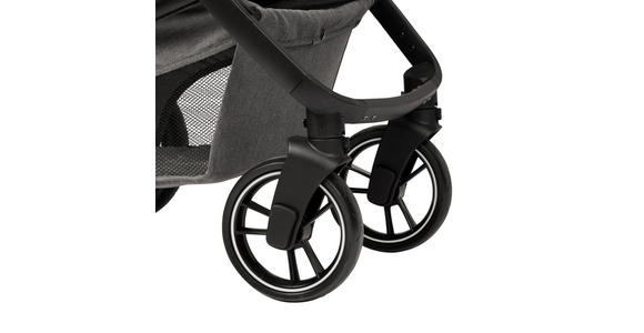 KINDERWAGENSET Korfu  - Dunkelgrau/Schwarz, Basics, Kunststoff/Textil - My Baby Lou