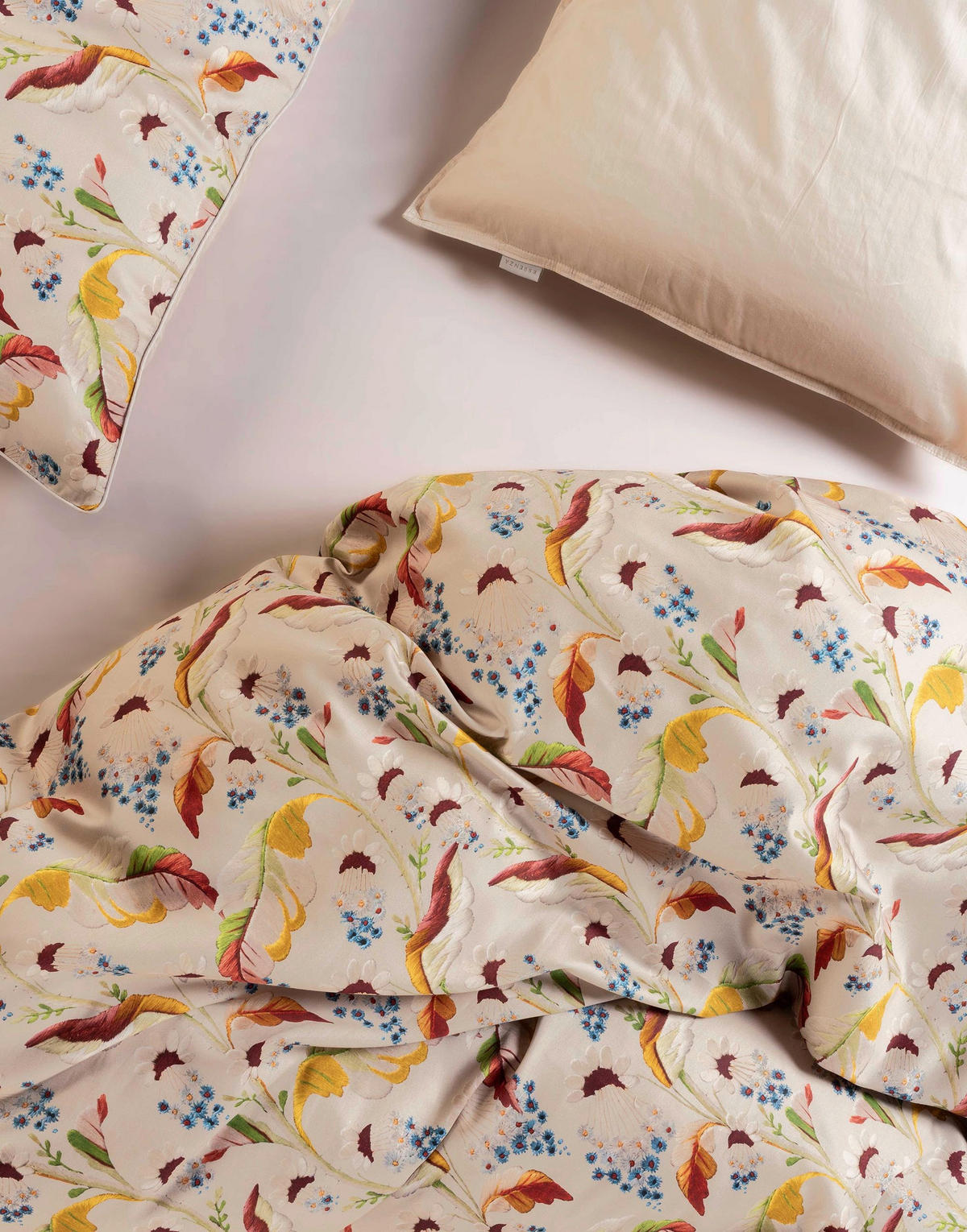 BETTWÄSCHE Aurelina Satin 200/200 cm  - Beige, KONVENTIONELL, Textil (200/200cm) - Essenza