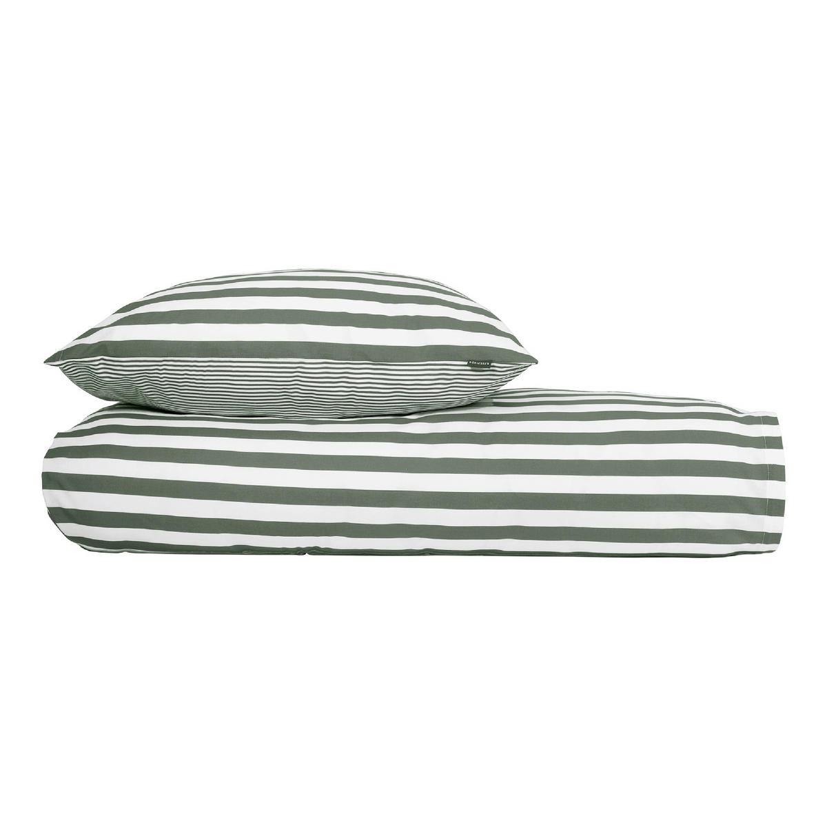 BETTWÄSCHE 2-teilig MARIE Renforcé 135/200 cm  - Dunkelgrün, Basics, Textil (135/200cm)