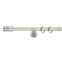 VORHANGSTANGENSET  160 cm  - Seidengrau, Basics, Metall (160cm)