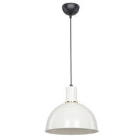 HÄNGELEUCHTE 27/90 cm  - Goldfarben/Weiß, Basics, Metall (27/90cm)