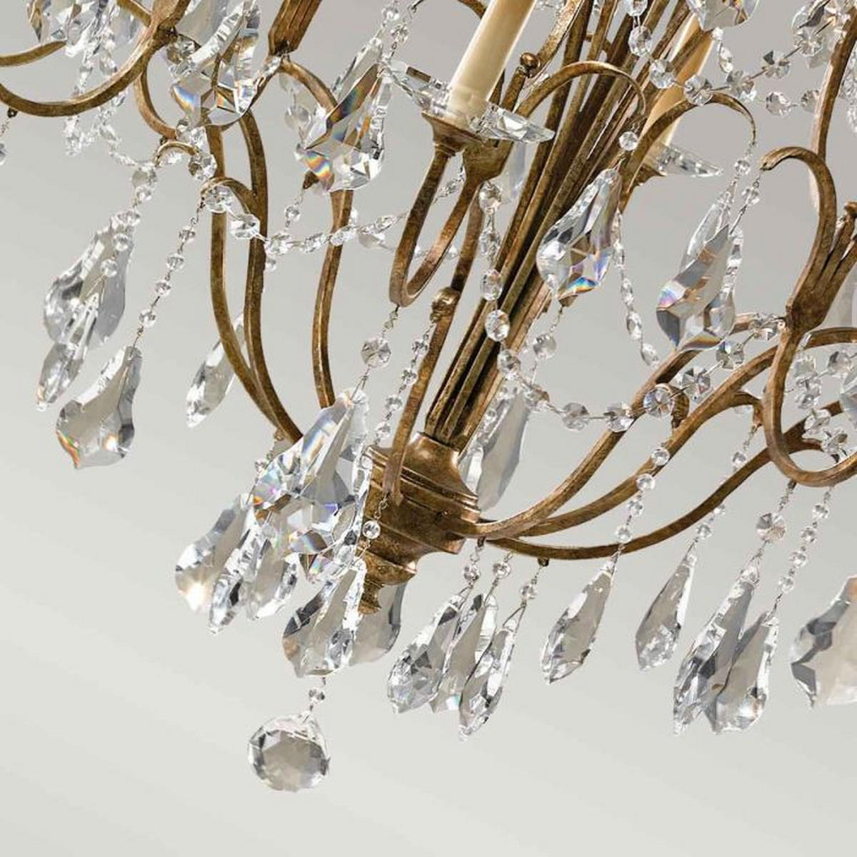 LUSTER  92.6/125.2 cm      FE-Valentina  - brončane boje, Natur, staklo/metal (92.6/125.2cm)