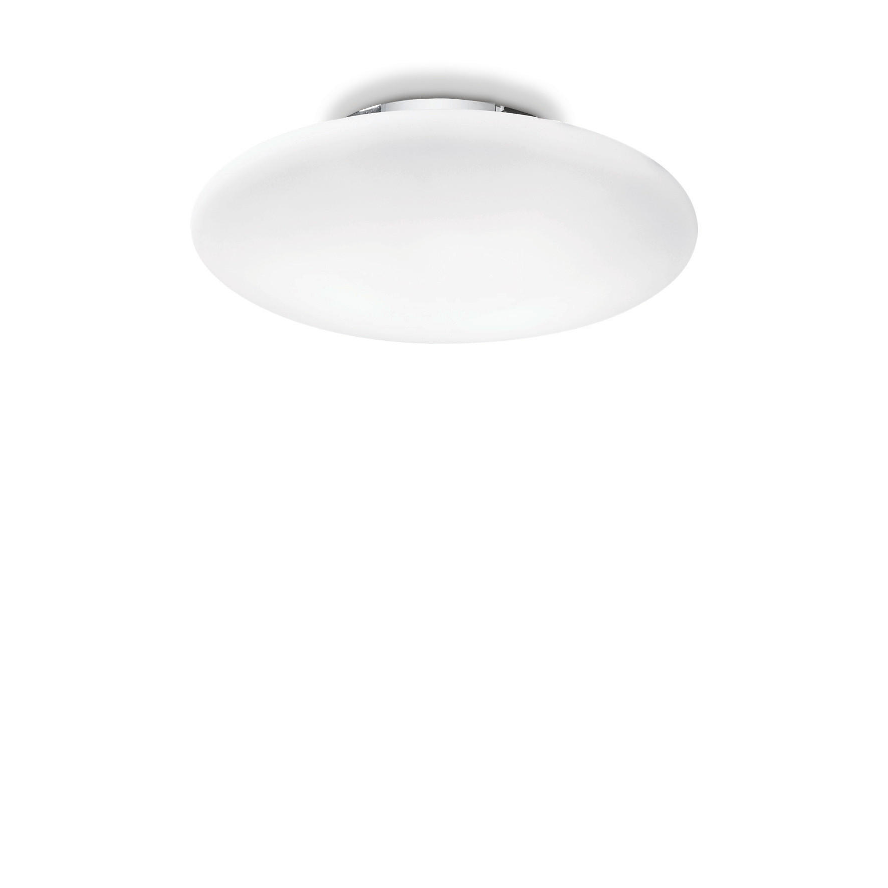 DECKENLEUCHTE  60/12 cm    - Weiß, Basics, Glas (60/12cm) - Ideal Lux