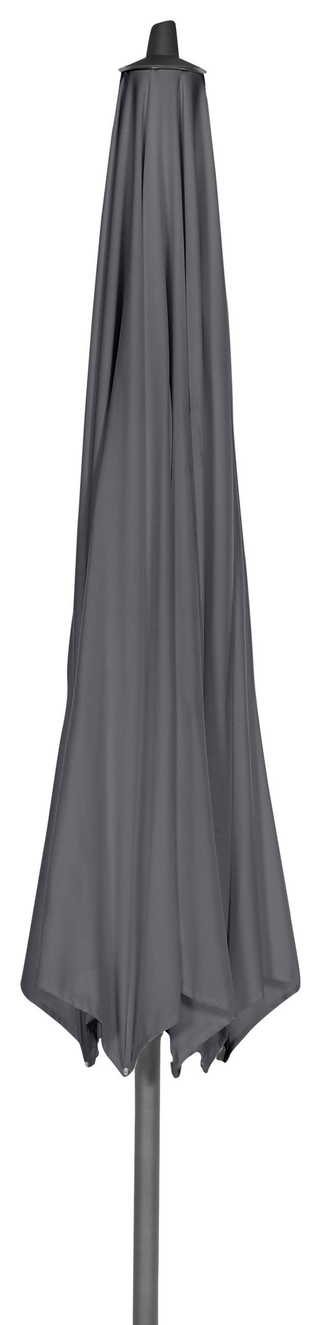SONNENSCHIRM 350 cm - Anthrazit, KONVENTIONELL, Textil/Metall - Siena Garden
