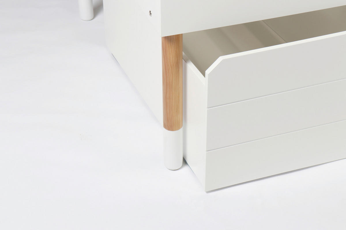 BETTSCHUBKASTEN Weiß  - Weiß, Design, Holzwerkstoff (58/40/90cm) - Livetastic