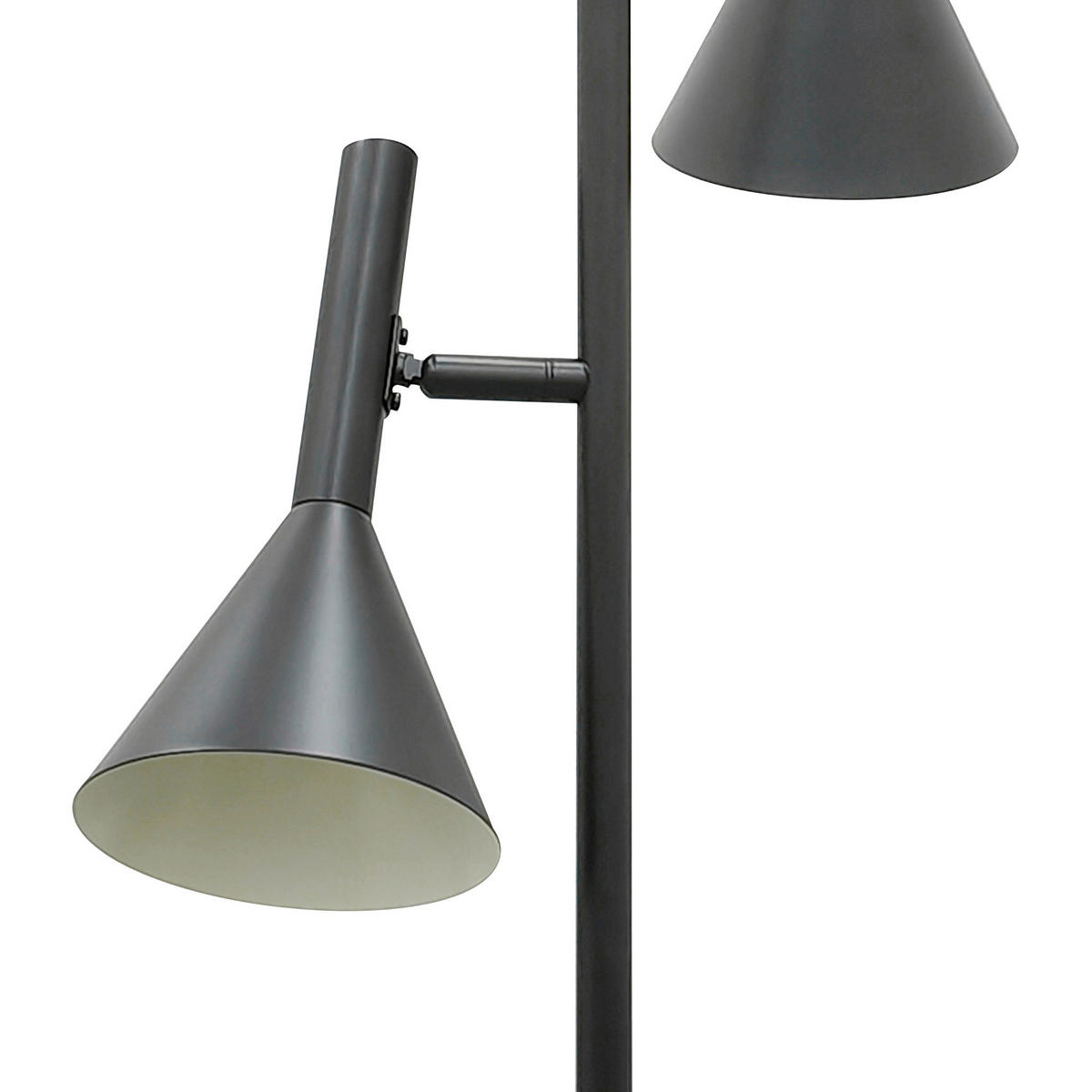 STEHLEUCHTE Kelvis 151/25/37 cm  - Schwarz, Design, Metall (151/25/37cm) - Nordlux