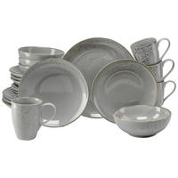 KOMPLETT SERVIS Nature Collection 20 delar  - grå, Basics, keramik - Creatable