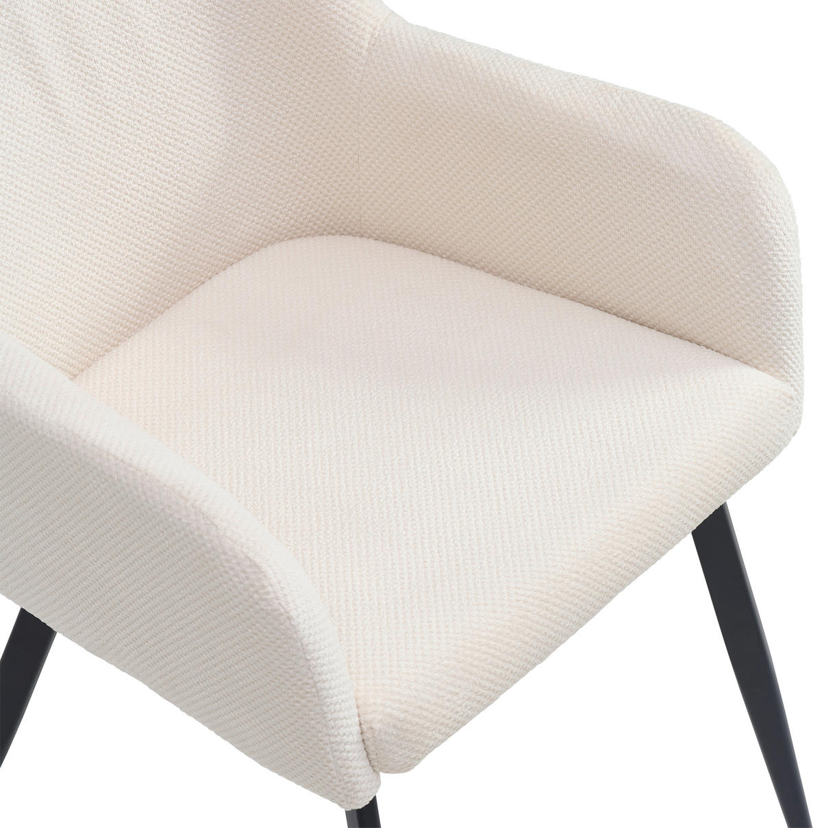 ŽIDLE S PODRUČKAMI, železo, tkaná látka, béžová, černá - černá/béžová, Lifestyle, kov/textil (56/87/60cm) - MID.YOU