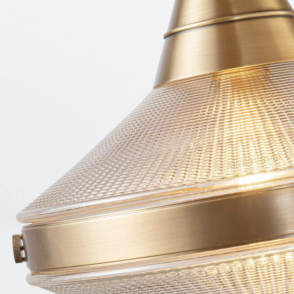 HÄNGELEUCHTE  - Messingfarben, KONVENTIONELL, Glas/Metall (37,6/103,1/34,3cm) - Elstead Lighting