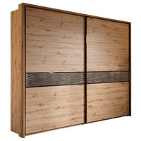 SCHWEBETÜRENSCHRANK in Eichefarben  - Eichefarben/Anthrazit, Konventionell, Holzwerkstoff/Kunststoff (270/225/61cm) - Xora