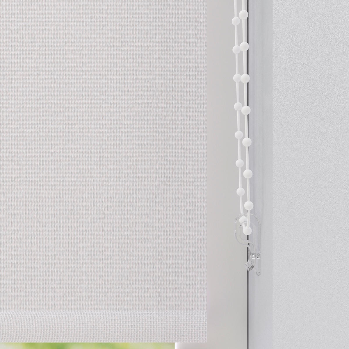 VERDUNKELUNGSROLLO 90/275 cm  - Weiß, Design, Textil (90/275cm)