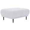 HOCKER Flachgewebe Hellgrau  - Hellgrau/Schwarz, Design, Holz/Textil (93/45/77cm) - Stylife