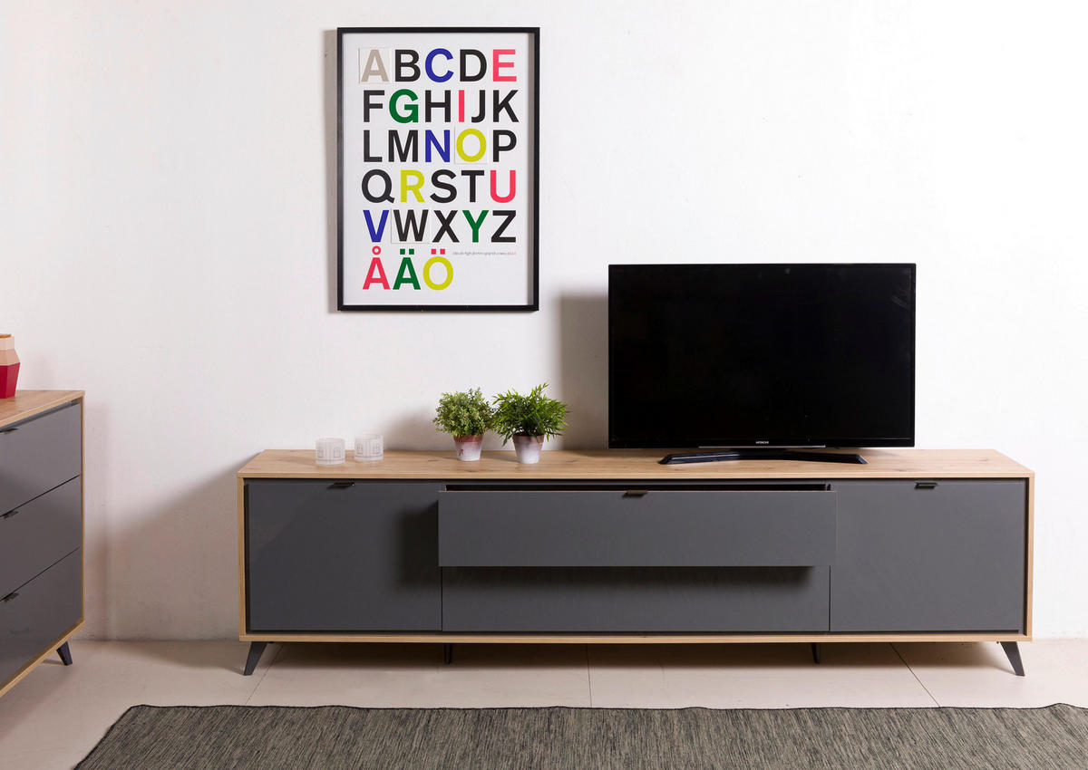 TV-ELEMENT  - Moderno, kovina/umetna masa (242/63,4/40,7cm) - Carryhome