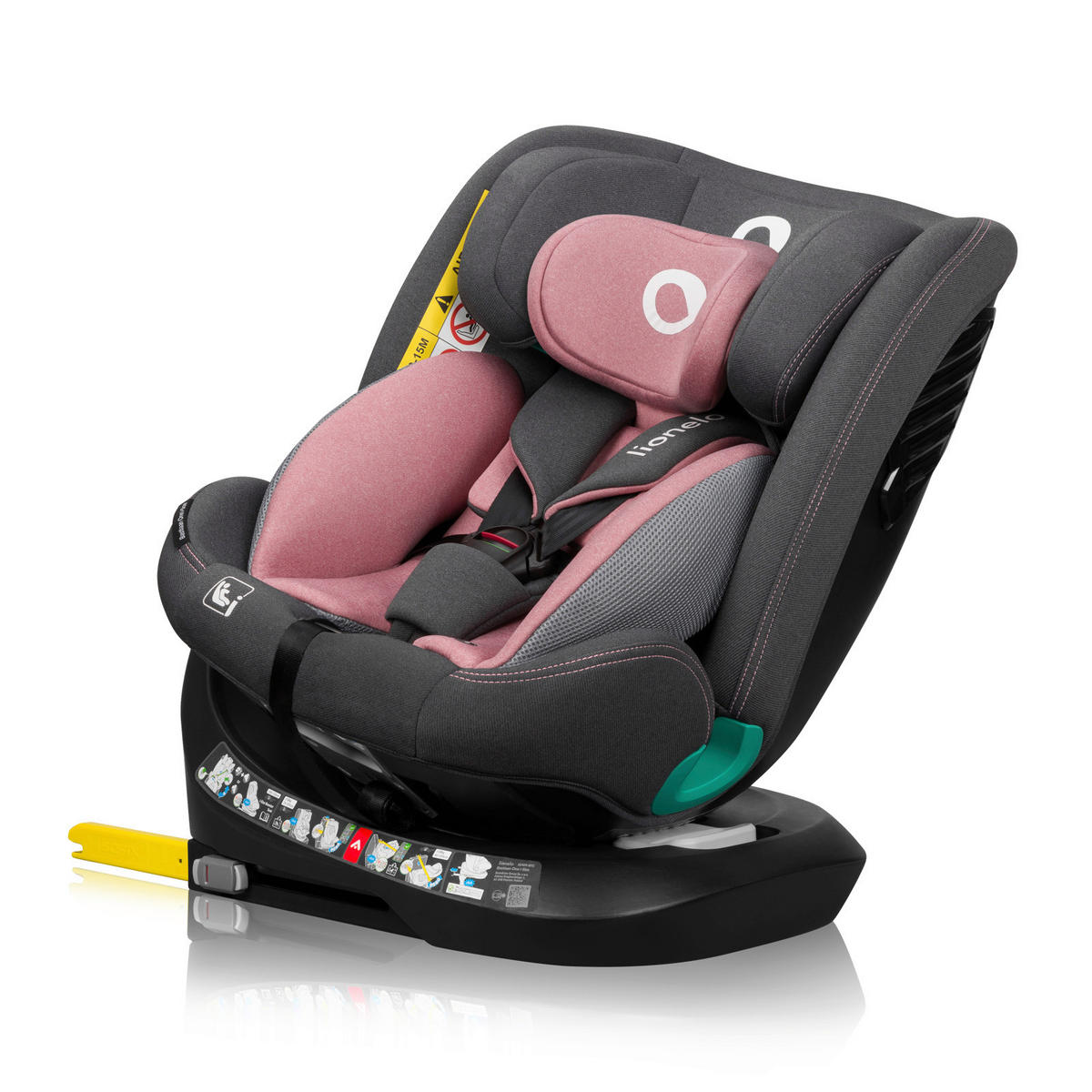 KINDERAUTOSITZ Bastiaan One i-Size   - Pink/Grau, Basics, Kunststoff (44.5/60/81cm) - Lionelo
