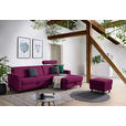 ECKSOFA  in Webstoff Lila  257/165 cm  - Lila/Schwarz, Design, Kunststoff/Textil (257/165cm) - Xora