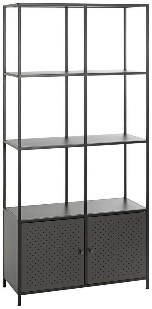 REGAL Schwarz  - Schwarz, Design, Metall (80/175/35cm)