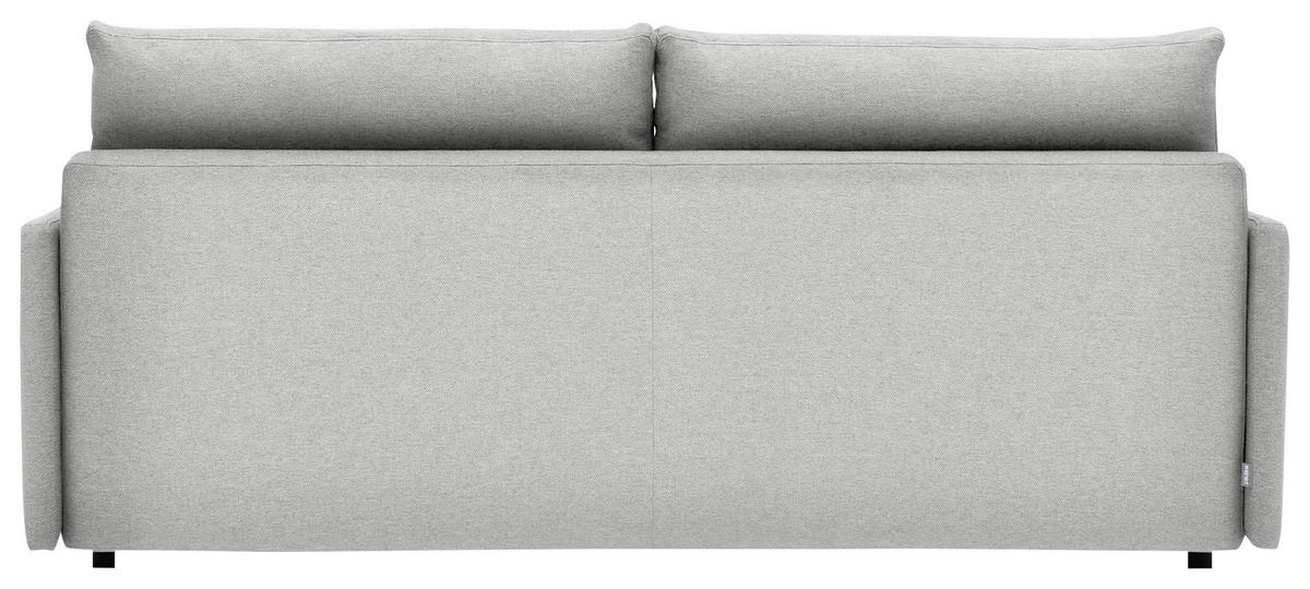 SCHLAFSOFA in Webstoff Greige  - Greige/Schwarz, Design, Kunststoff/Textil (217/95/110cm) - Livetastic